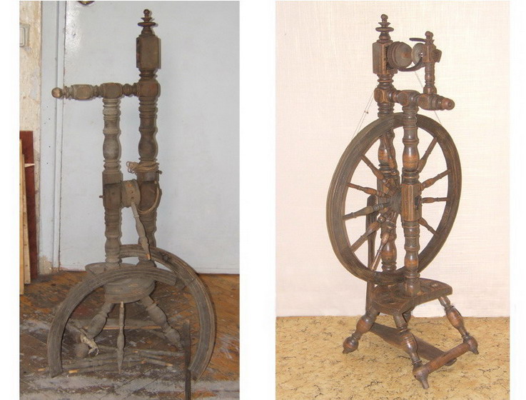 Реставрация прялки