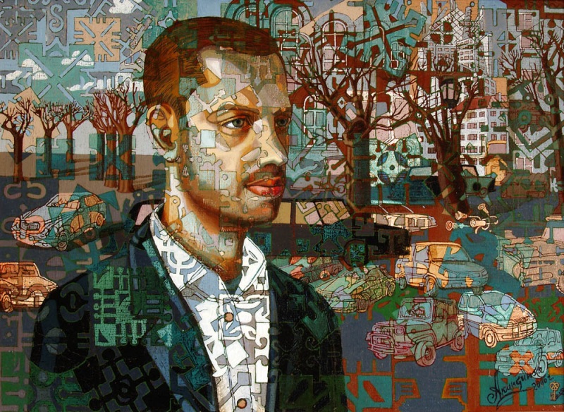 Городские мгновения.Портрет Павла Ветрова.