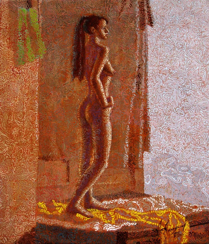 Обнаженная девушка.