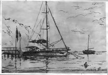 Гавань в поселке Орджоникидзе