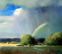 Пейзаж с радугой