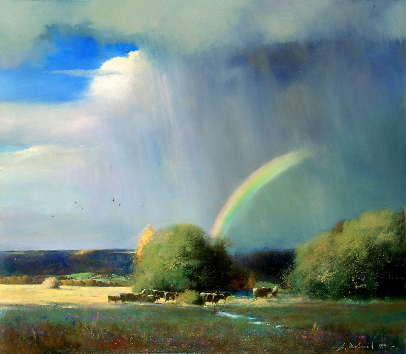 Пейзаж с радугой