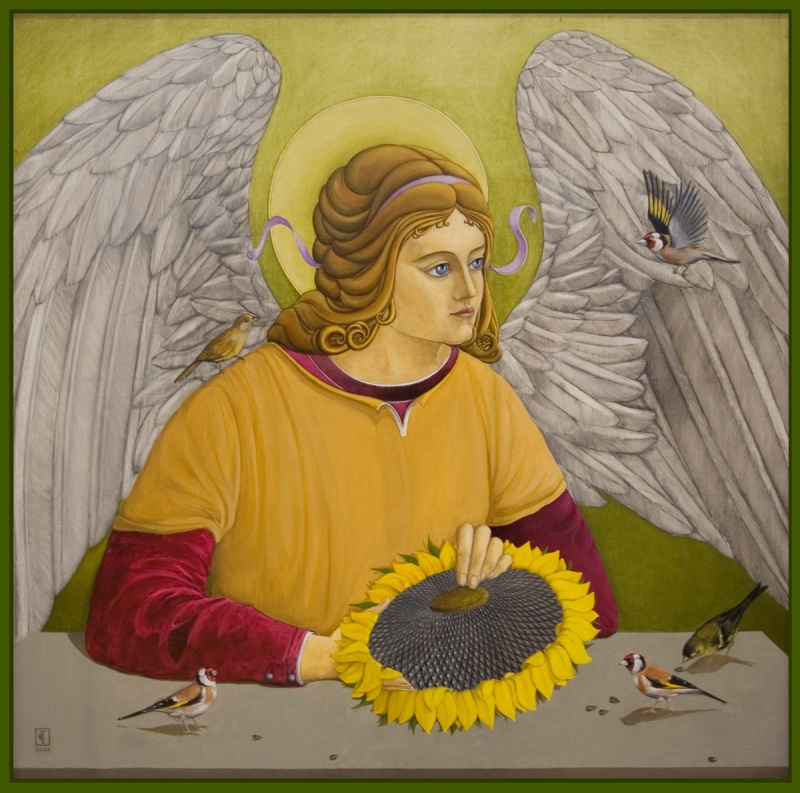 Ангел кормящий птиц