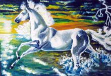 Конь, убегающий от грозы