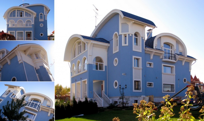 Фасад дома. Стиль Модерн.