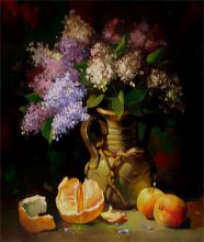 Сирень и яблоки