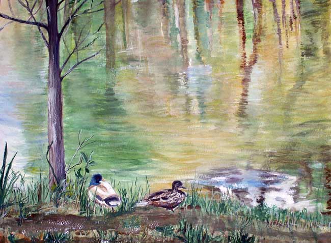 Одно из озер Флориды. Ноябрь.