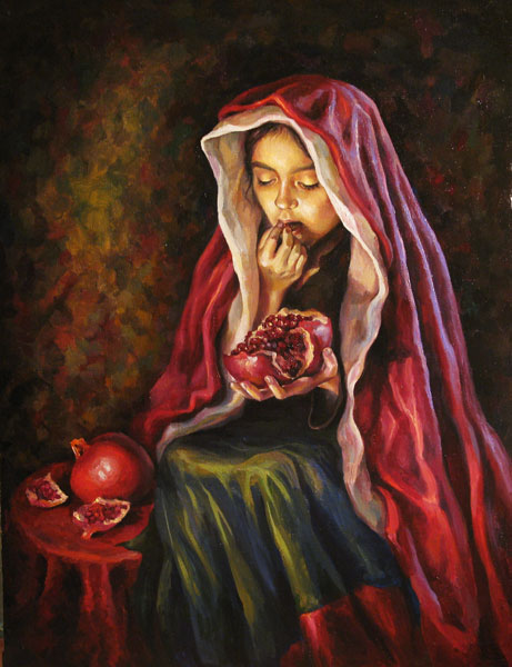 Девушка с гранатом