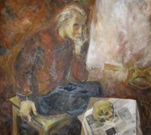 Мужской портрет с детской лошадкой  ...