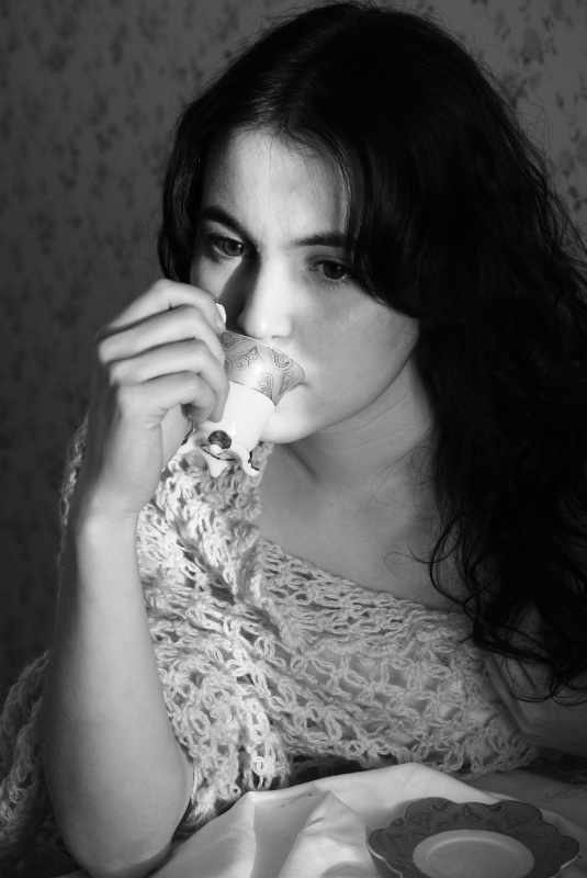 Грустные мысли за чашкой кофе..