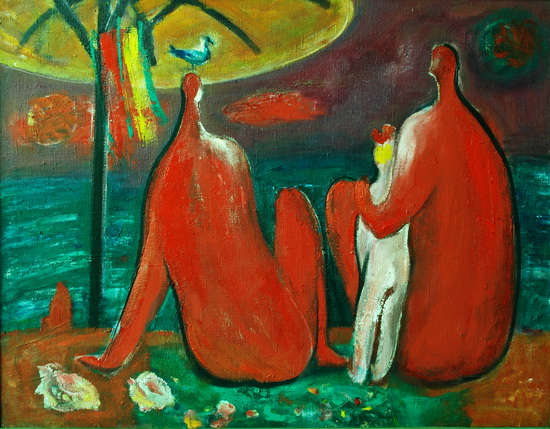 Семья у моря