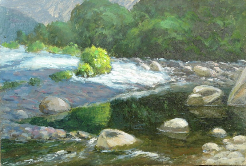 У берега. Этюд.