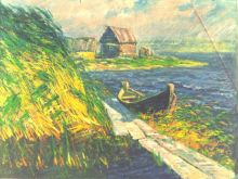 Лодка. Этюд.