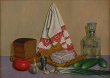 Угощайтесь! (сало с чесноком)