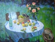 яблоки  на столе