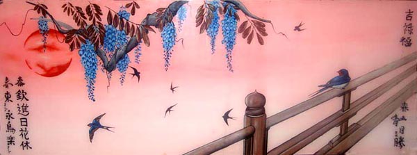 Ласточки на закате