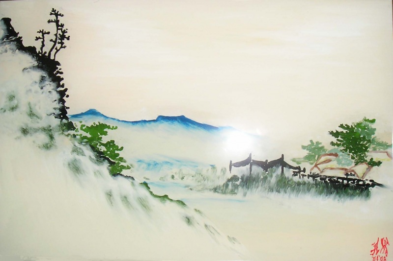 Пейзаж с горой