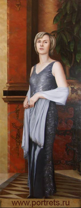 Кочетова Инна (из триптиха Семья) 170х70см. ...