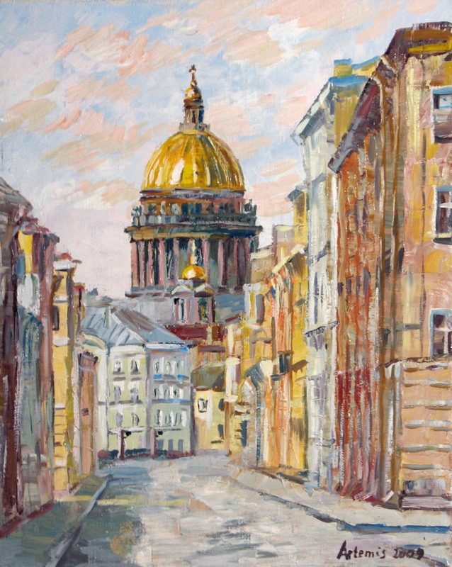 Вид с Б.Подъяческой на Исаакиевский собор