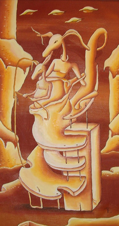 Семейство кенгуру (коричневое)