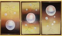 Дерево с шарами . Триптих