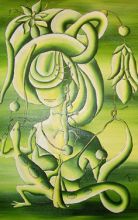 Девушка с ящерицей