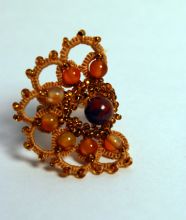 Кольцо "Янтарная вечность"