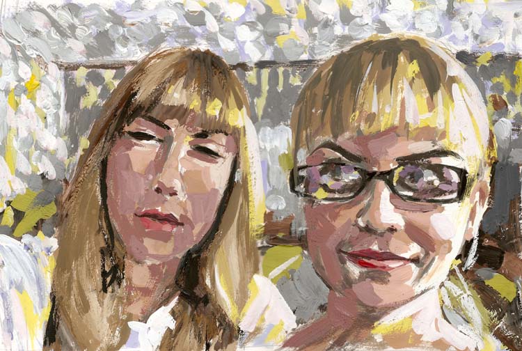 У дяди Валеры, курсе на пятом..