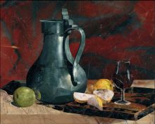 Натюрморт с серебряным кувшином