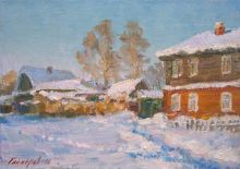 Уголок  старой  Коломны.  Этюд.