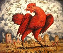 " Красный петух " ( Триптих " Колесо " )