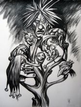 " Древо смешных и добрых клоунов "