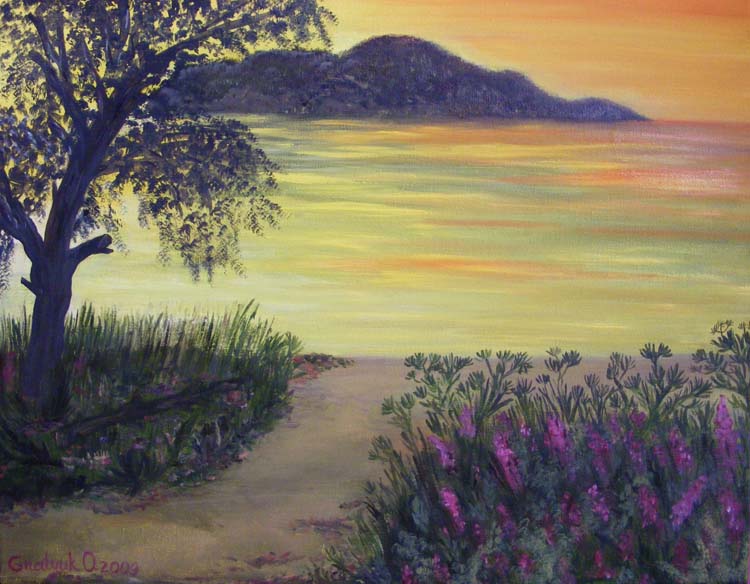 Закат на озере Свитязь