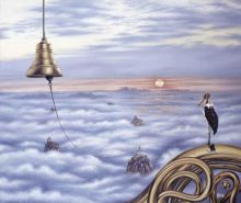 " Птица марабу на крыше Мира "