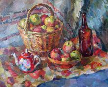 Натюрморт с яблоками