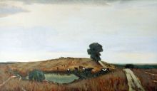 Пейзаж с коровами