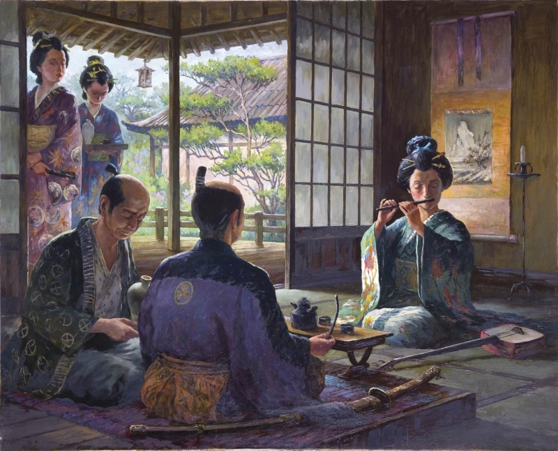 Гейша с флейтой