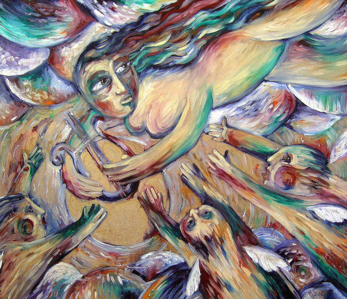 Муза и ангелы.