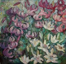 "Лилии" х.м. 70х70 2009г.