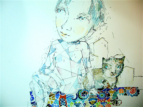 Девочка с кошкой