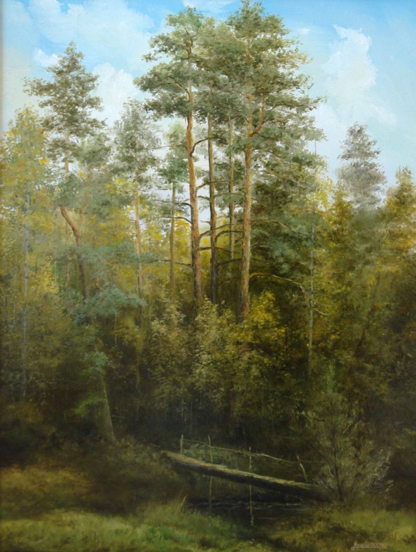 Мостки лесные в д.Марьино.