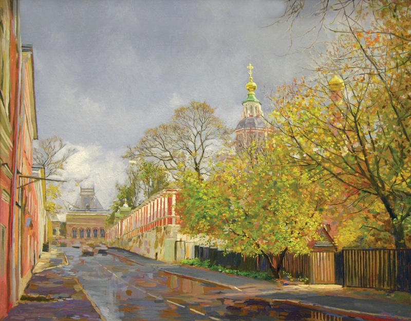 Якиманка.Осень.2004.Холст,масло.70х55 см.