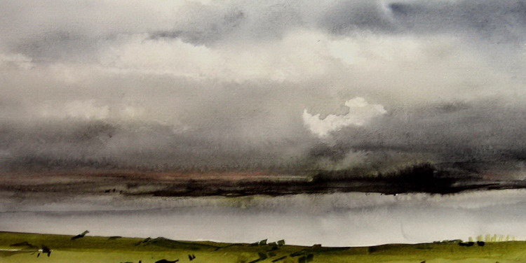 На берегу реки.бум.акварель.12х24.2009г.