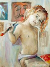 Девочка с кисточкой