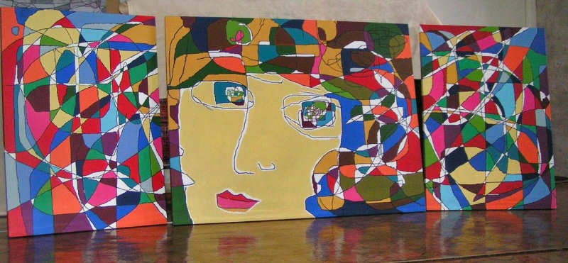 3 Созерцание триптих 80Х60, 90Х80