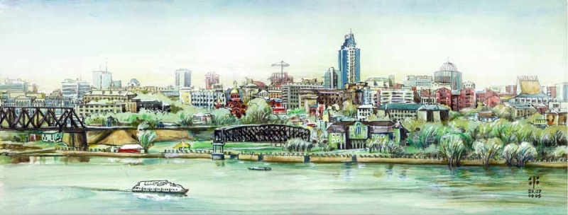 Панорама правобережья