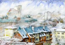 Февраль на Октябрьской улице