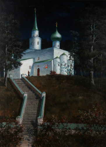 Святогорск ночью