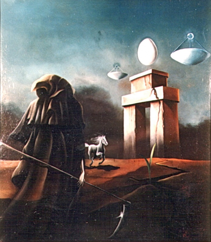 Смерть размышляющая о смысле жизни