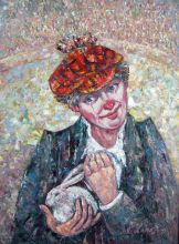 Клоун с кроликом